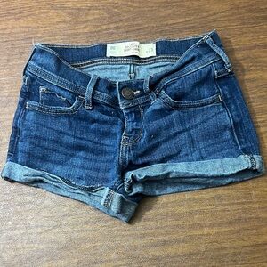 Hollister Dark Blue Jean Shorts
